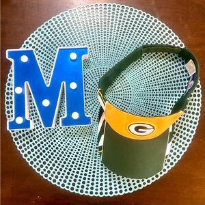 Reebok NFL Green Bay Packers Visor/Hat, Adjustable Back Strap